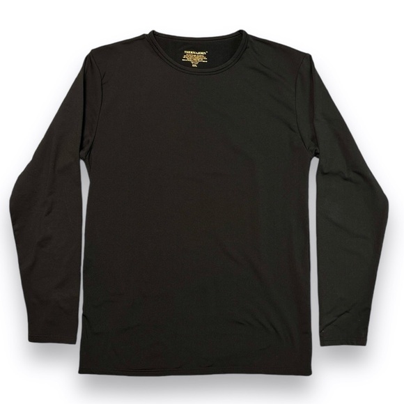 THERMAJOHN Black Crew Thermal Top - Picture 2 of 6